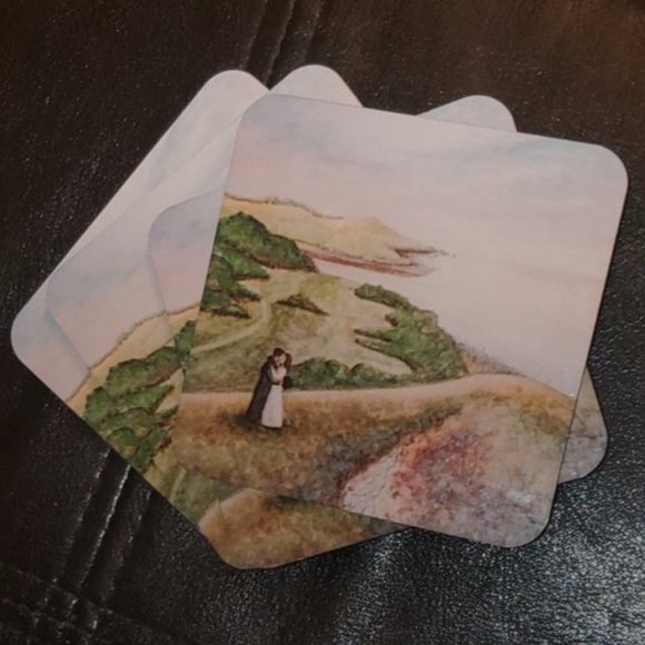 Jane Austen Sanditon Coasters - Season 1 (Sidney & Charlotte on Cliffs) - Picture 2 of 2